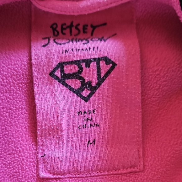 Betsey Johnson Leopard & Pink Robe - Picture 2 of 2